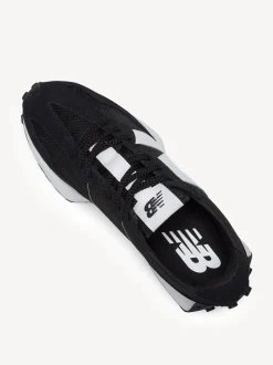 New Balance White/Black Mens 327 Trainers