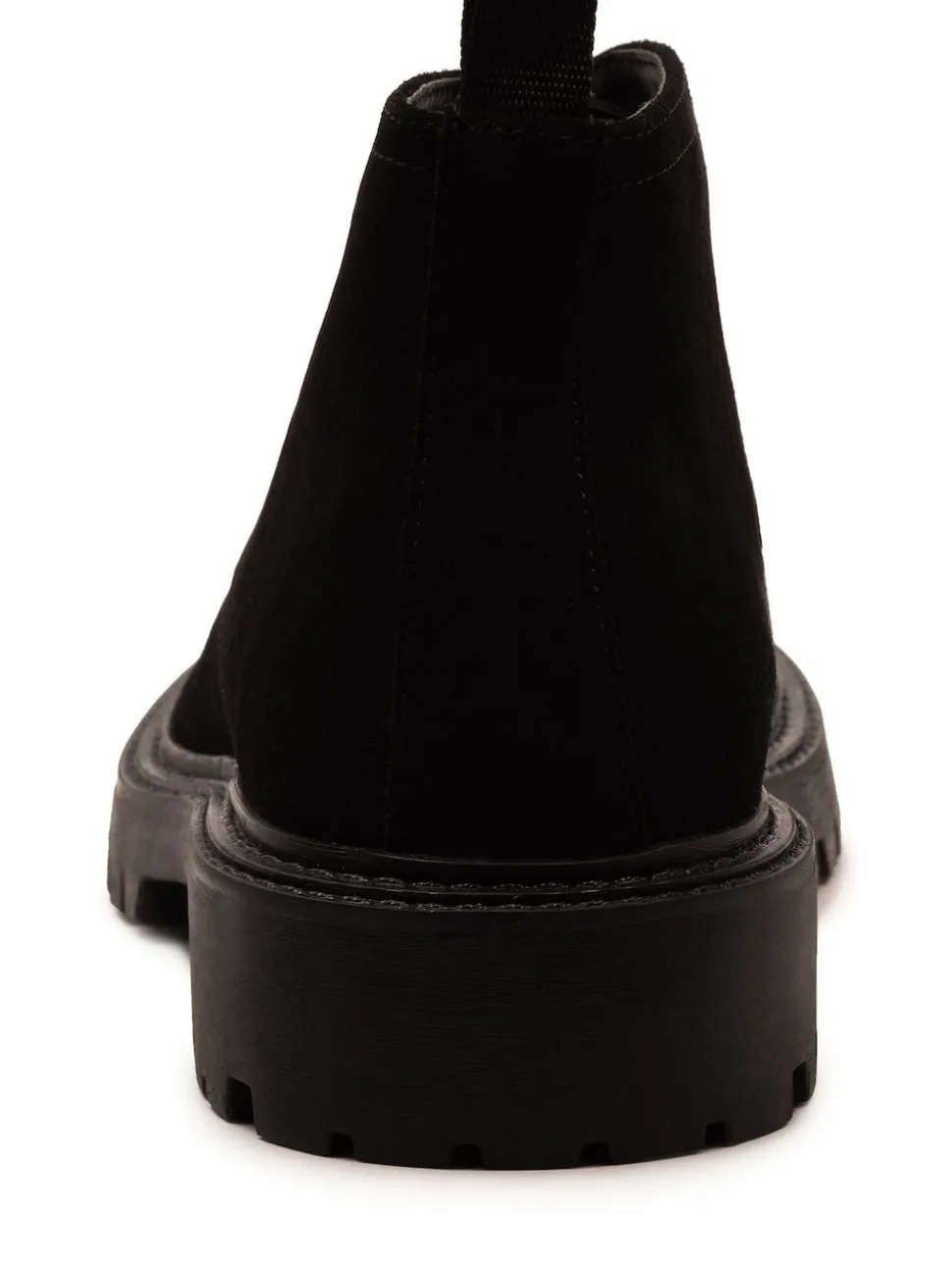 Off The Hook Black Axel Suede Chukka Ankle Lace-Up Black Boots
