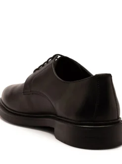 Off The Hook Black Bourne Leather Lace-Up Derby Shoes