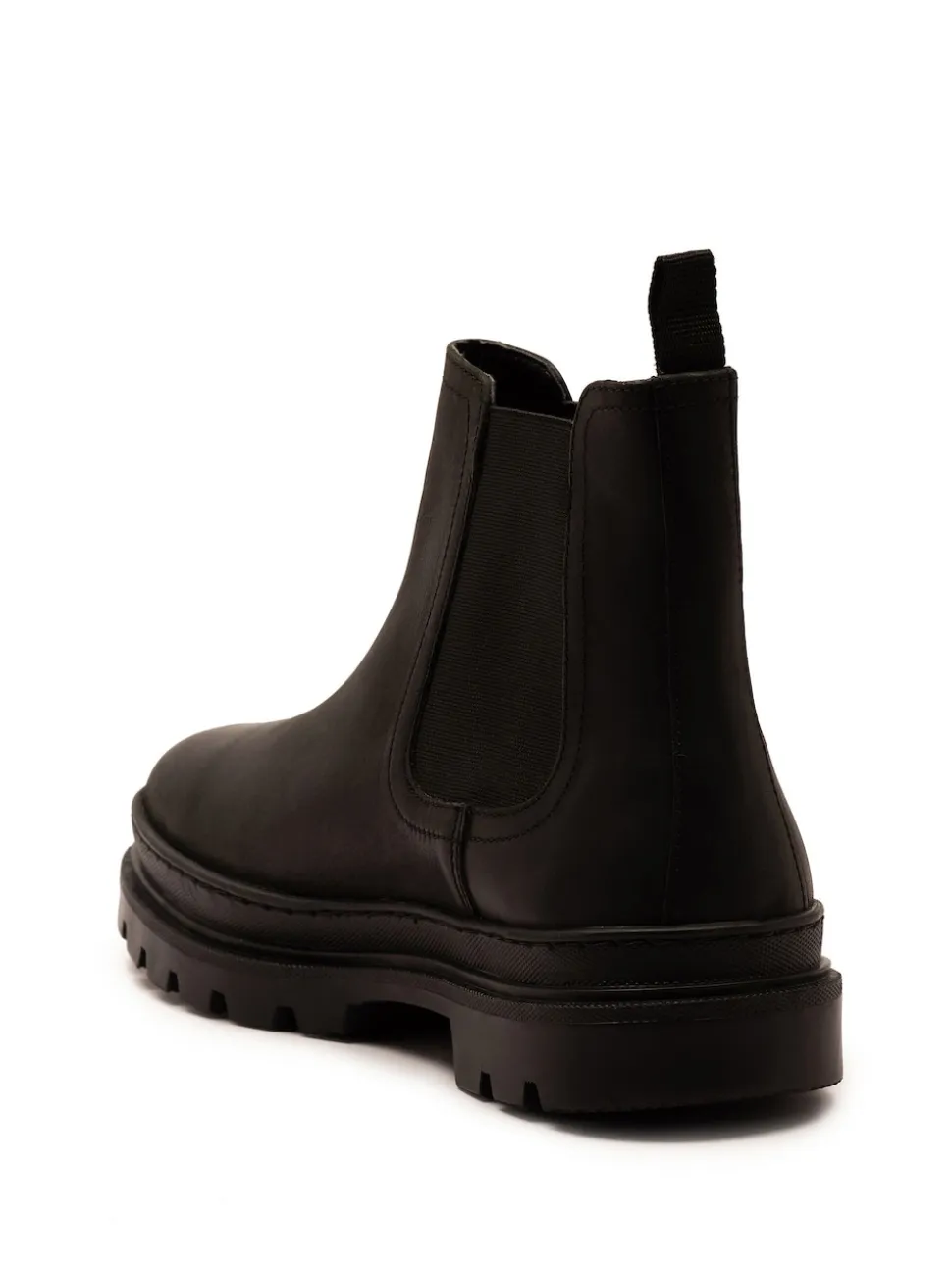 Off The Hook Black Harrison Slip On Chelsea Leather Boots