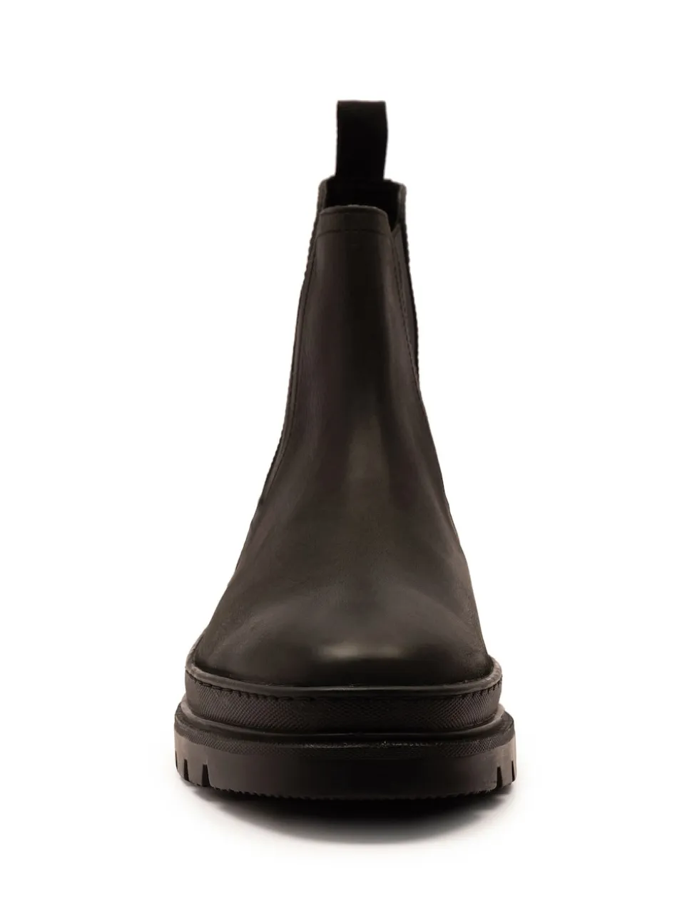 Off The Hook Black Harrison Slip On Chelsea Leather Boots