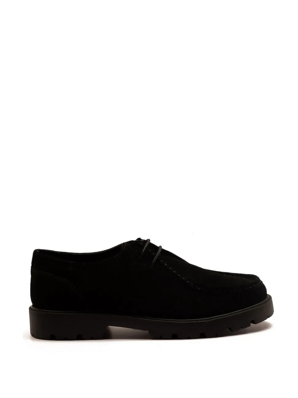 Off The Hook Black Jovi Casual Lace-Up Suede Leather Boat Shoes