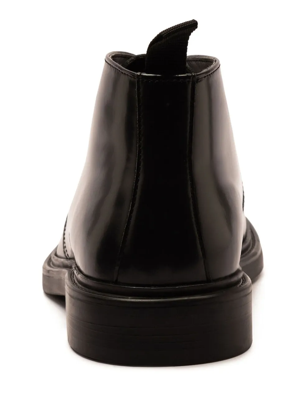 Off The Hook Black Loki Black Leather Lace-Up Boots