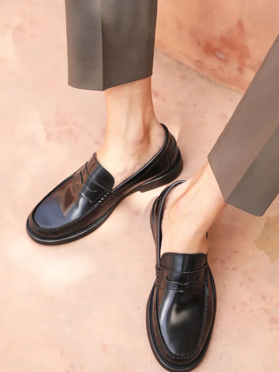 Off The Hook Black Monro Loafer Formal Casual Slip-On Leather Shoes