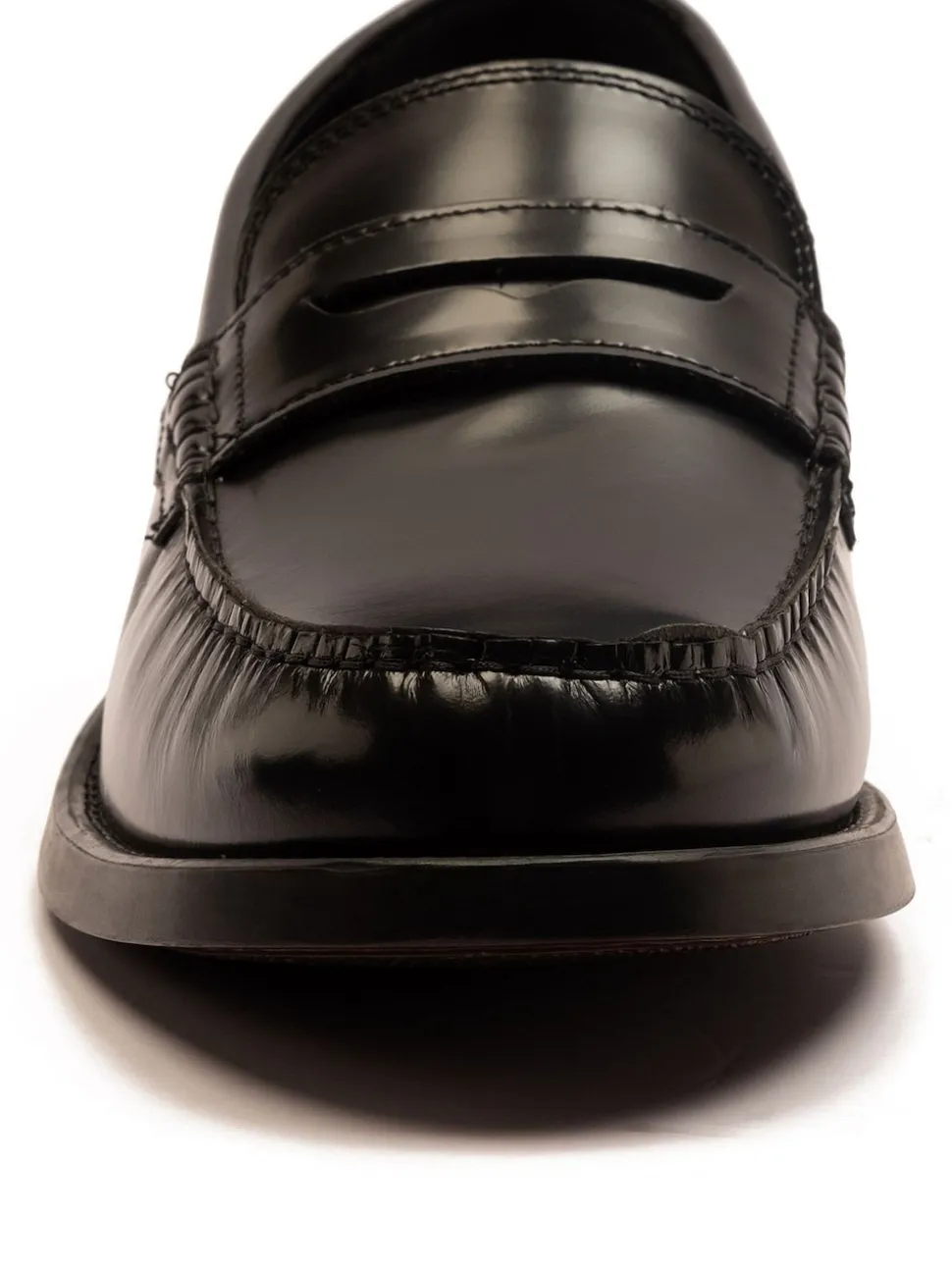 Off The Hook Black Monro Loafer Formal Casual Slip-On Leather Shoes