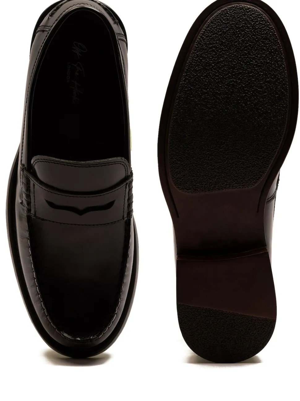 Off The Hook Black Monro Loafer Formal Casual Slip-On Leather Shoes