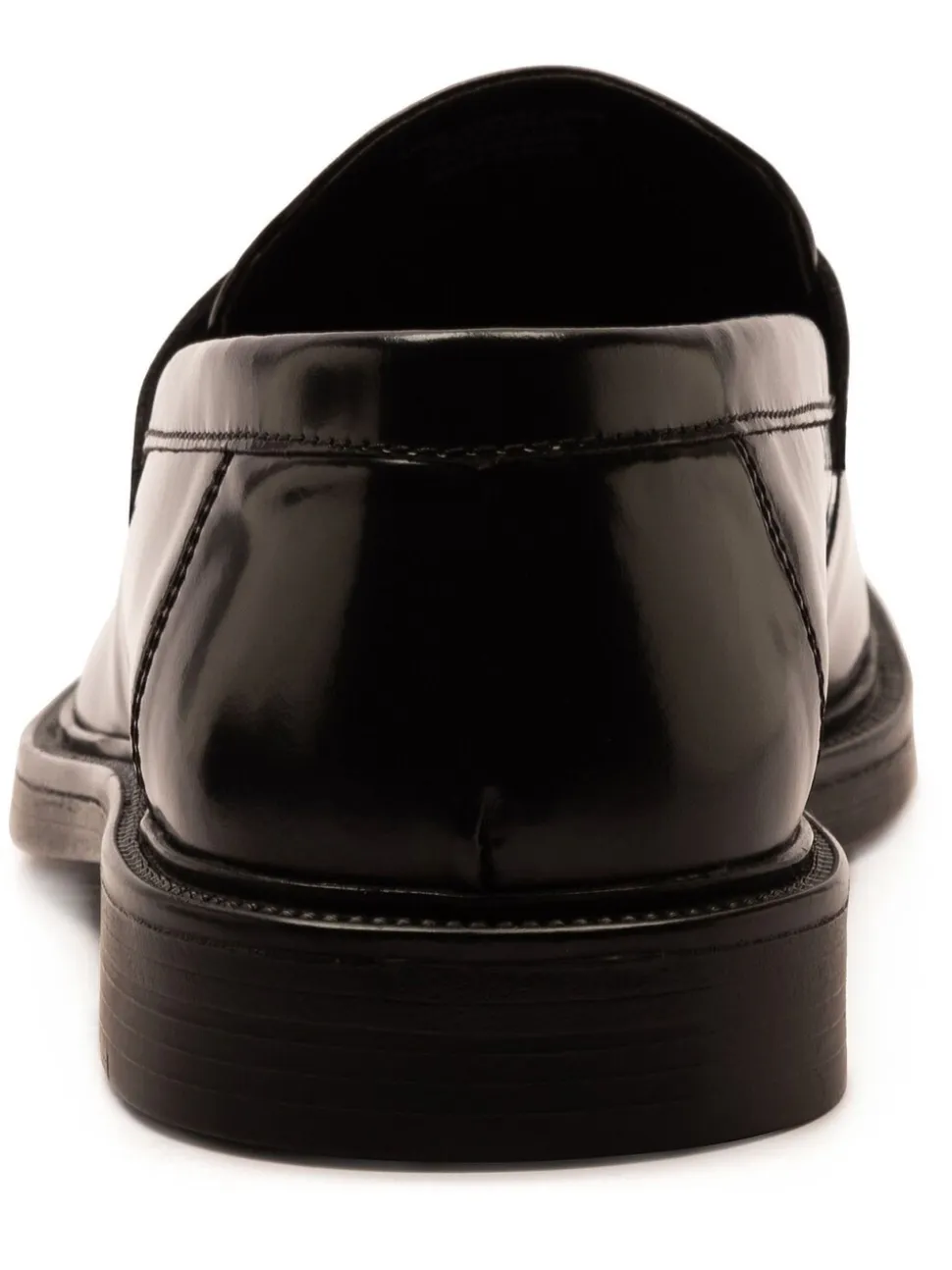 Off The Hook Black Perry Loafer Smooth Leather Shoes
