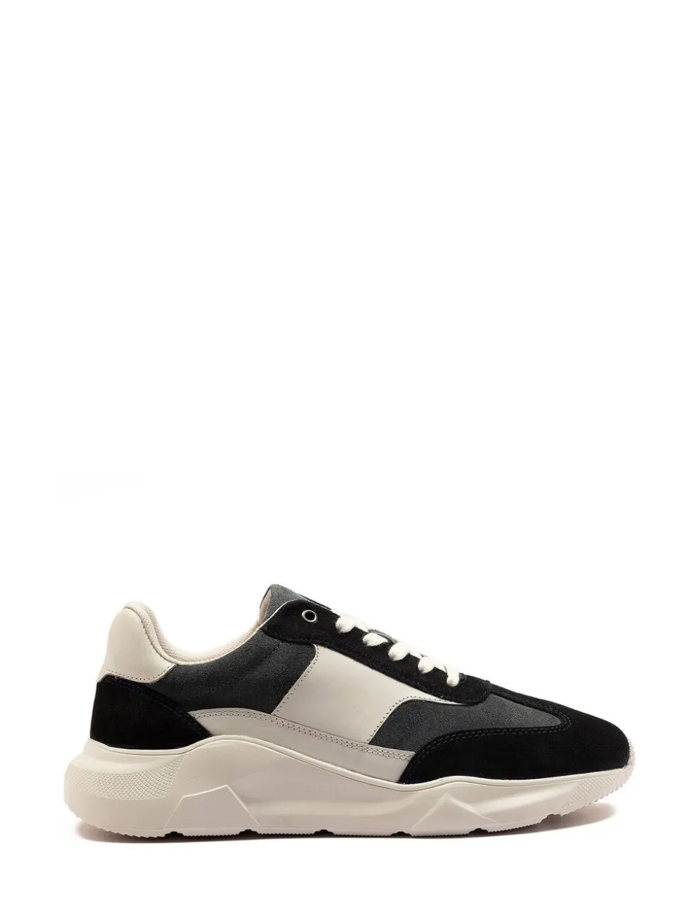 Off The Hook Blue Collins Casual Lace-Up Leather Trainers