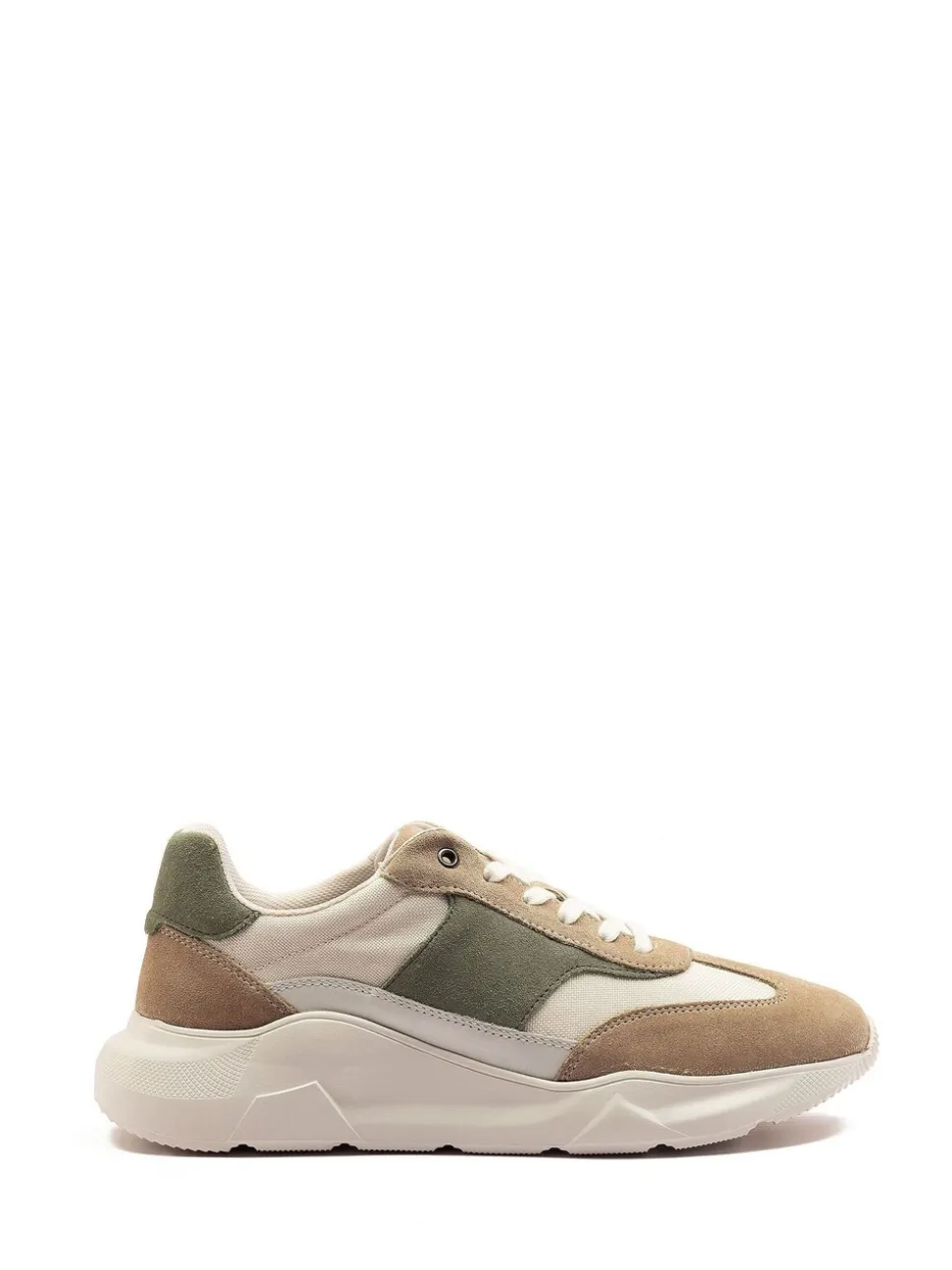 Off The Hook Brown Collins Casual Lace-Up Leather Trainers
