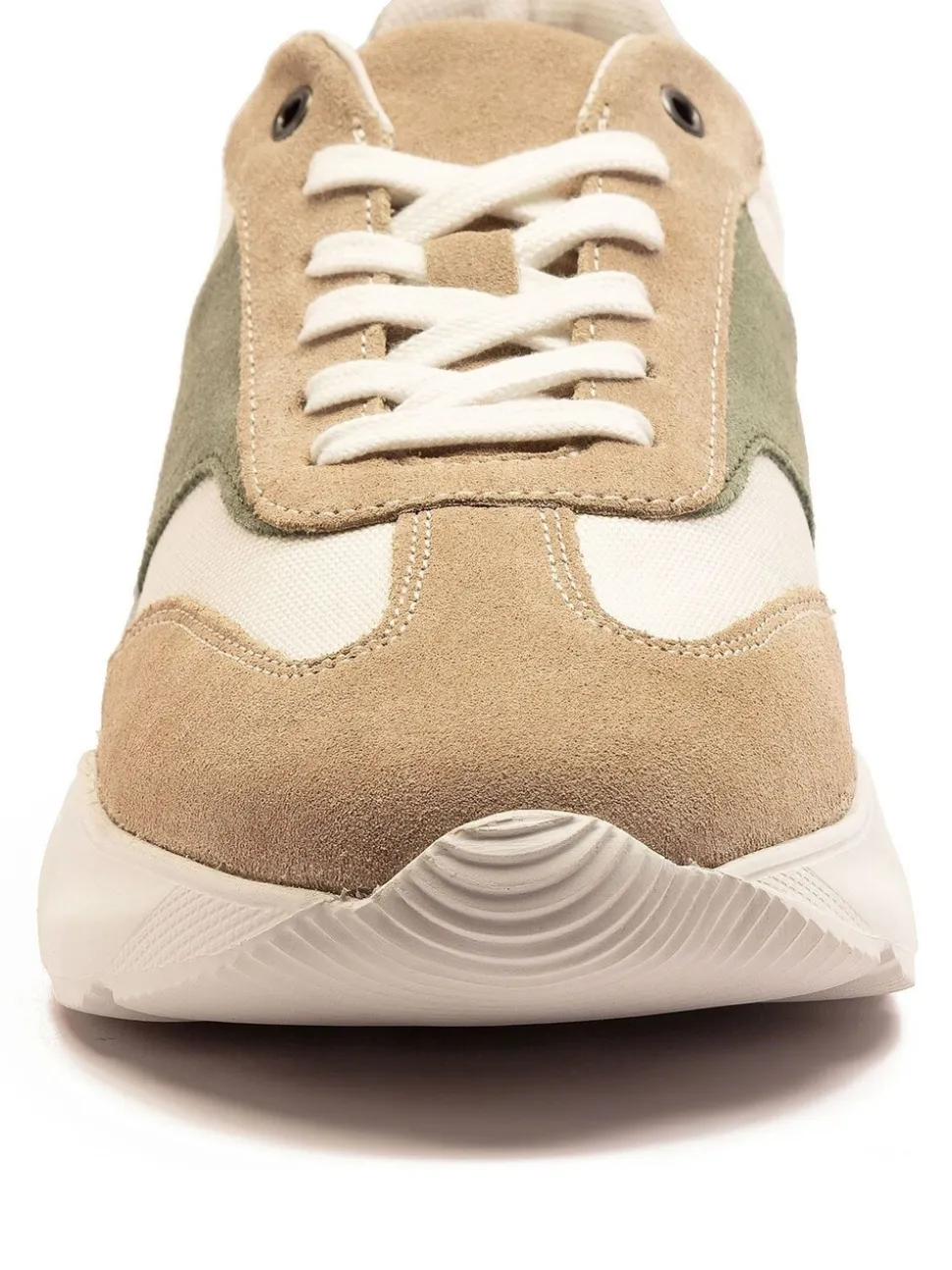 Off The Hook Brown Collins Casual Lace-Up Leather Trainers