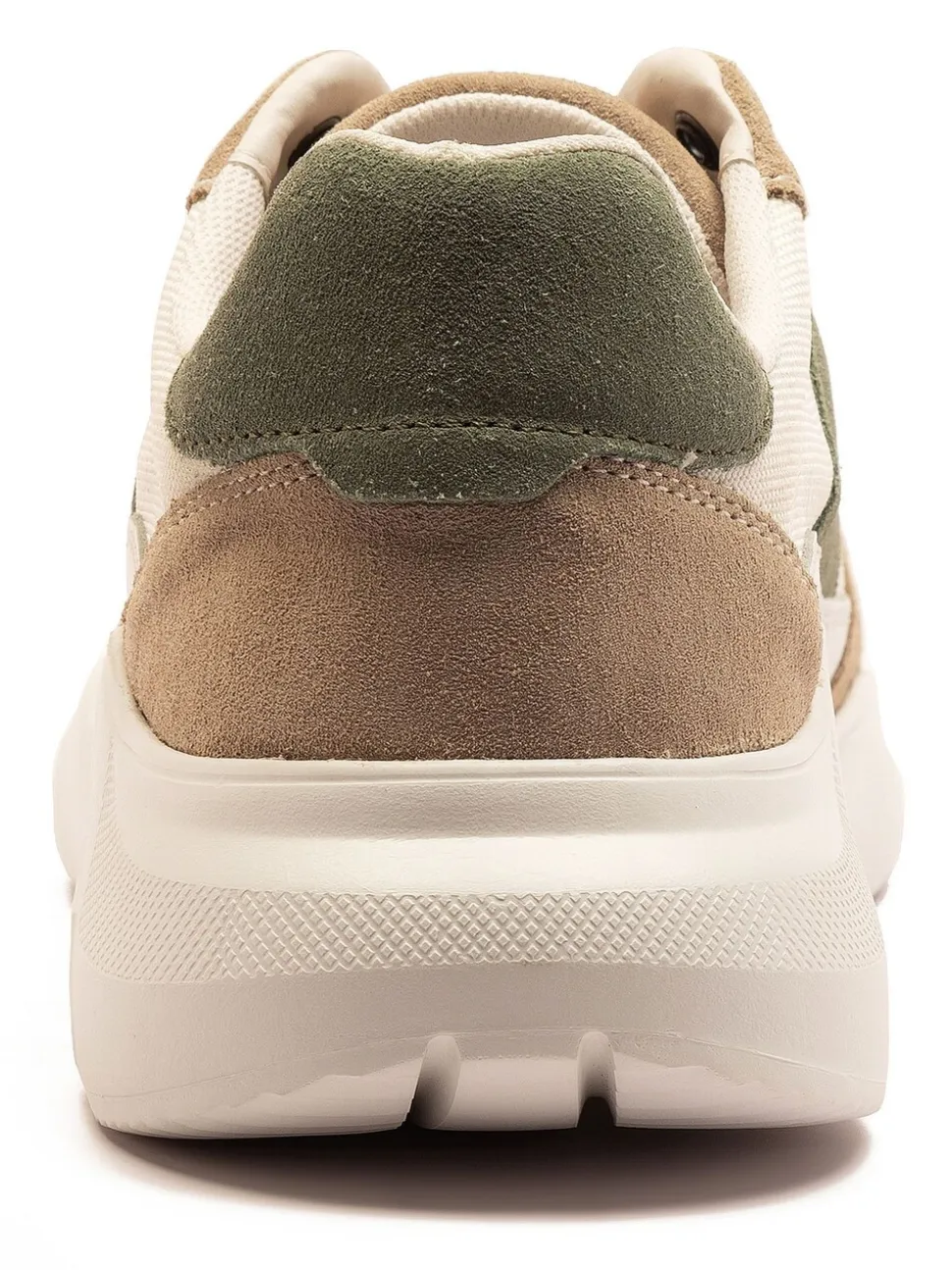 Off The Hook Brown Collins Casual Lace-Up Leather Trainers