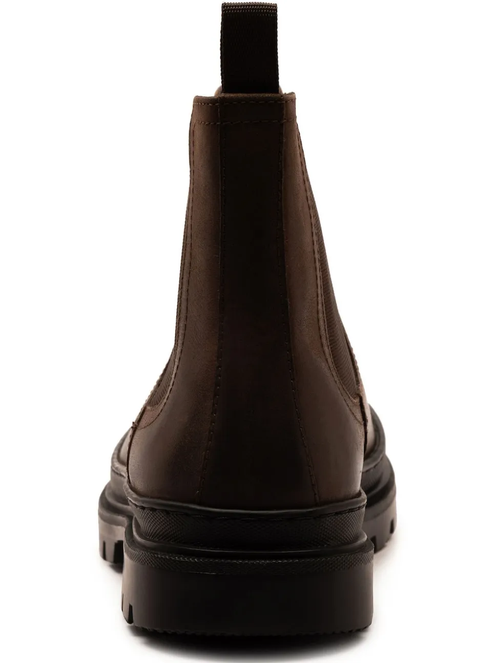 Off The Hook Brown Harrison Slip On Chelsea Leather Boots