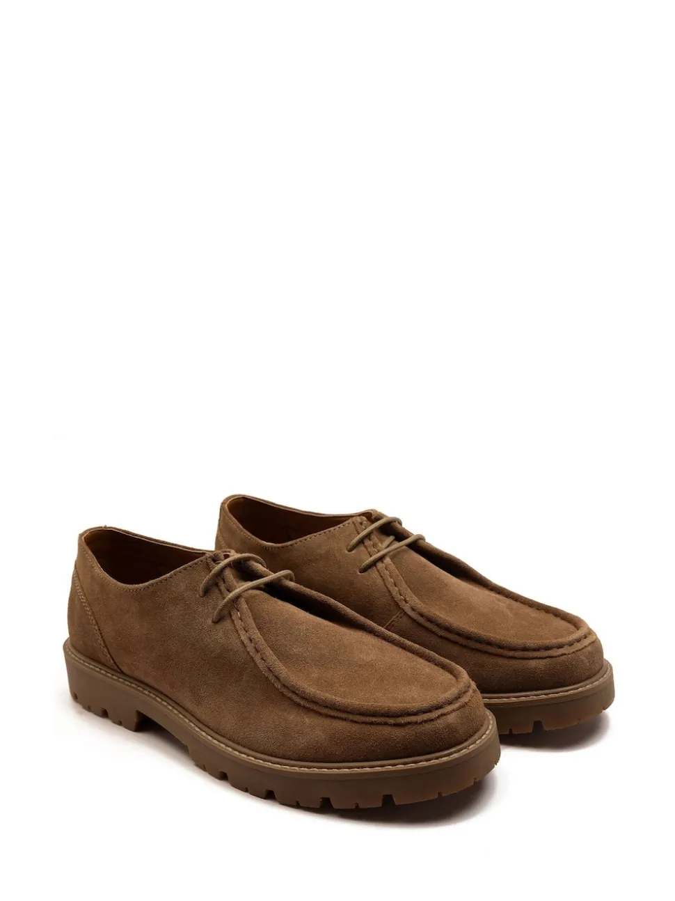 Off The Hook Brown Jovi Casual Lace-Up Suede Leather Boat Shoes