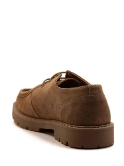 Off The Hook Brown Jovi Casual Lace-Up Suede Leather Boat Shoes