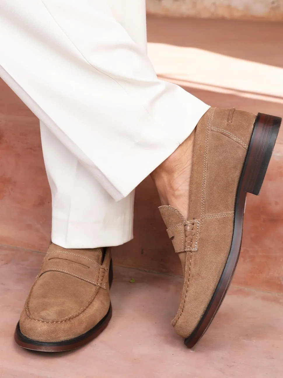 Off The Hook Brown Monro Loafer Formal Casual Slip-On Leather Shoes