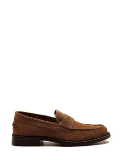 Off The Hook Brown Monro Loafer Formal Casual Slip-On Leather Shoes