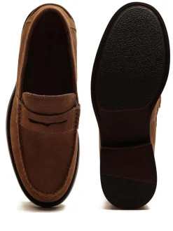 Off The Hook Brown Monro Loafer Formal Casual Slip-On Leather Shoes