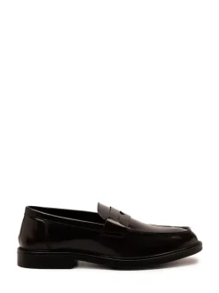 Off The Hook Brown Perry Loafer Smooth Leather Shoes