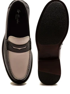 Off The Hook White Monro Loafer Formal Casual Slip-On Leather Shoes