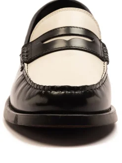 Off The Hook White Monro Loafer Formal Casual Slip-On Leather Shoes