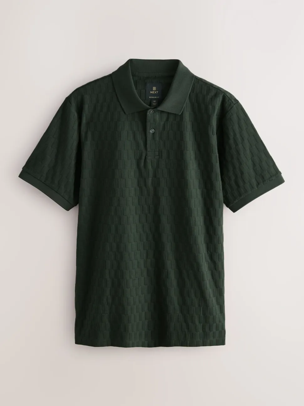 Olive Green Regular Fit N.Premium Smart Jaquard Polo Shirt