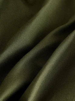 Olive Green Stretch Oxford Short Sleeve Shirt