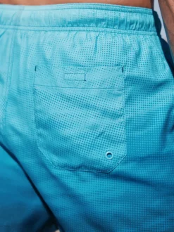 Ombre Blue Printed Swim Shorts