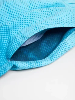 Ombre Blue Printed Swim Shorts