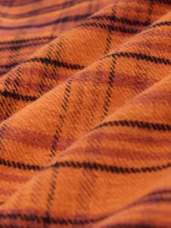 Orange Long Sleeve Check Shirt
