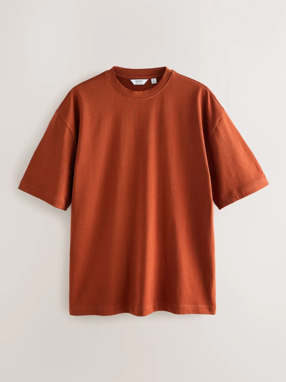 Orange Rust Relaxed Fit Heavyweight T-Shirt