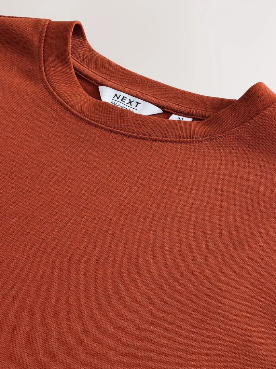 Orange Rust Relaxed Fit Heavyweight T-Shirt