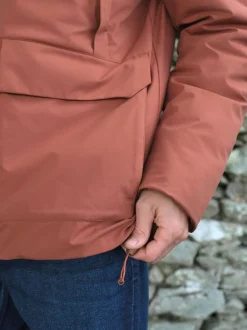 Orange ThermoGen Parka Jacket with Borg Lining