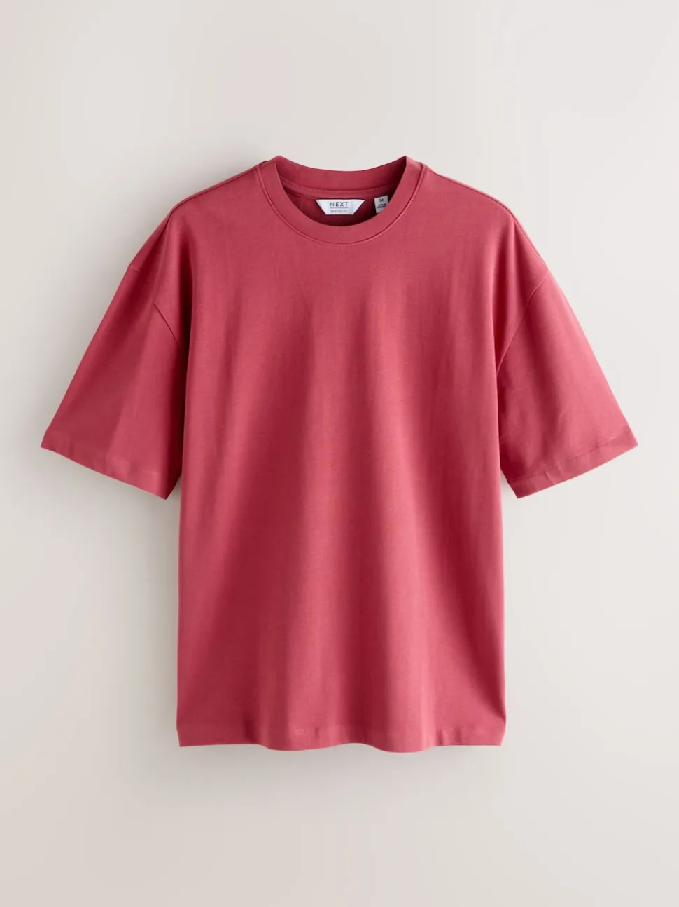 Orange/Grey/Green/Navy Blue/Red Relaxed Fit Heavyweight T-Shirts 5 Pack