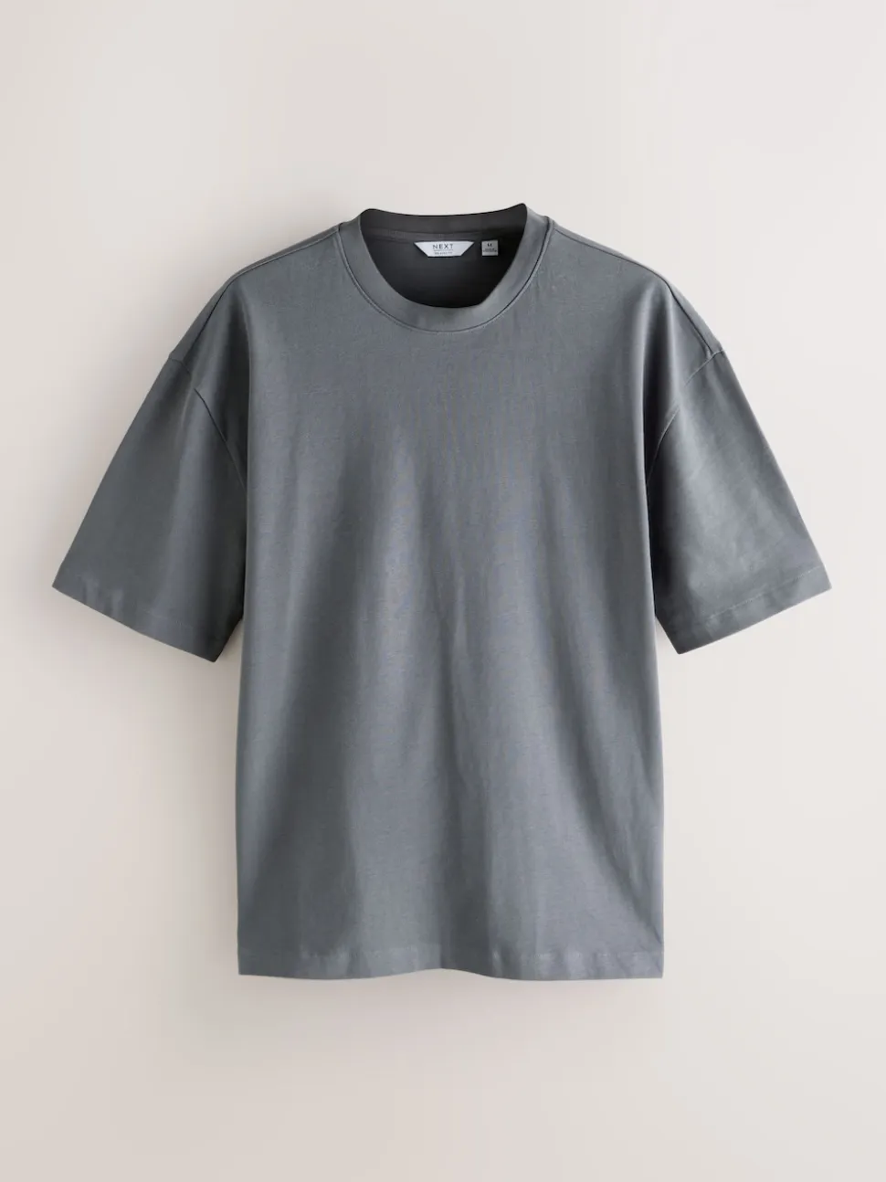 Orange/Grey/Green/Navy Blue/Red Relaxed Fit Heavyweight T-Shirts 5 Pack