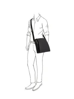 Osprey London Black Large The Smithy Messenger Bag