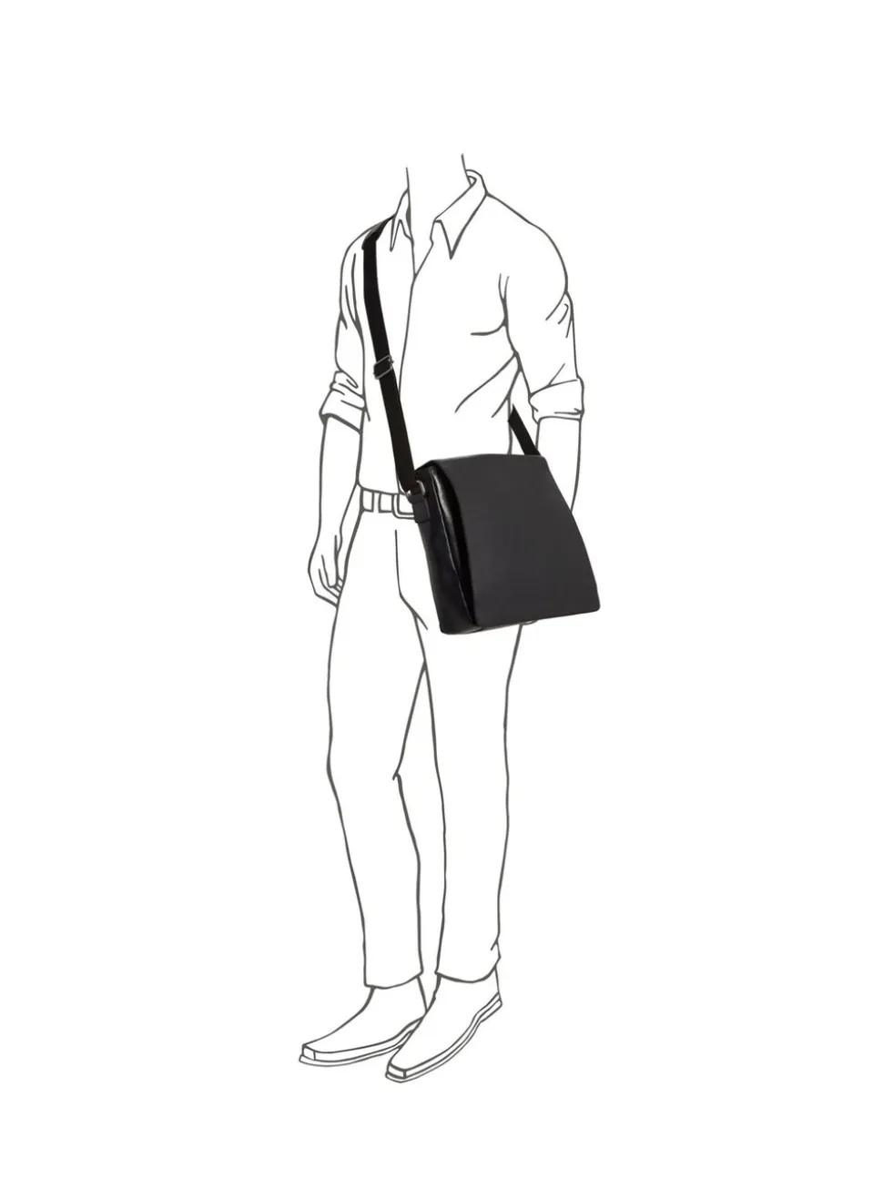 Osprey London Black Large The Smithy Messenger Bag