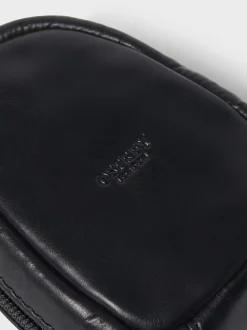 Osprey London Black Leather Charger Pouch