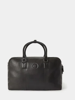 Osprey London Black The Compass Leather Weekender Bag