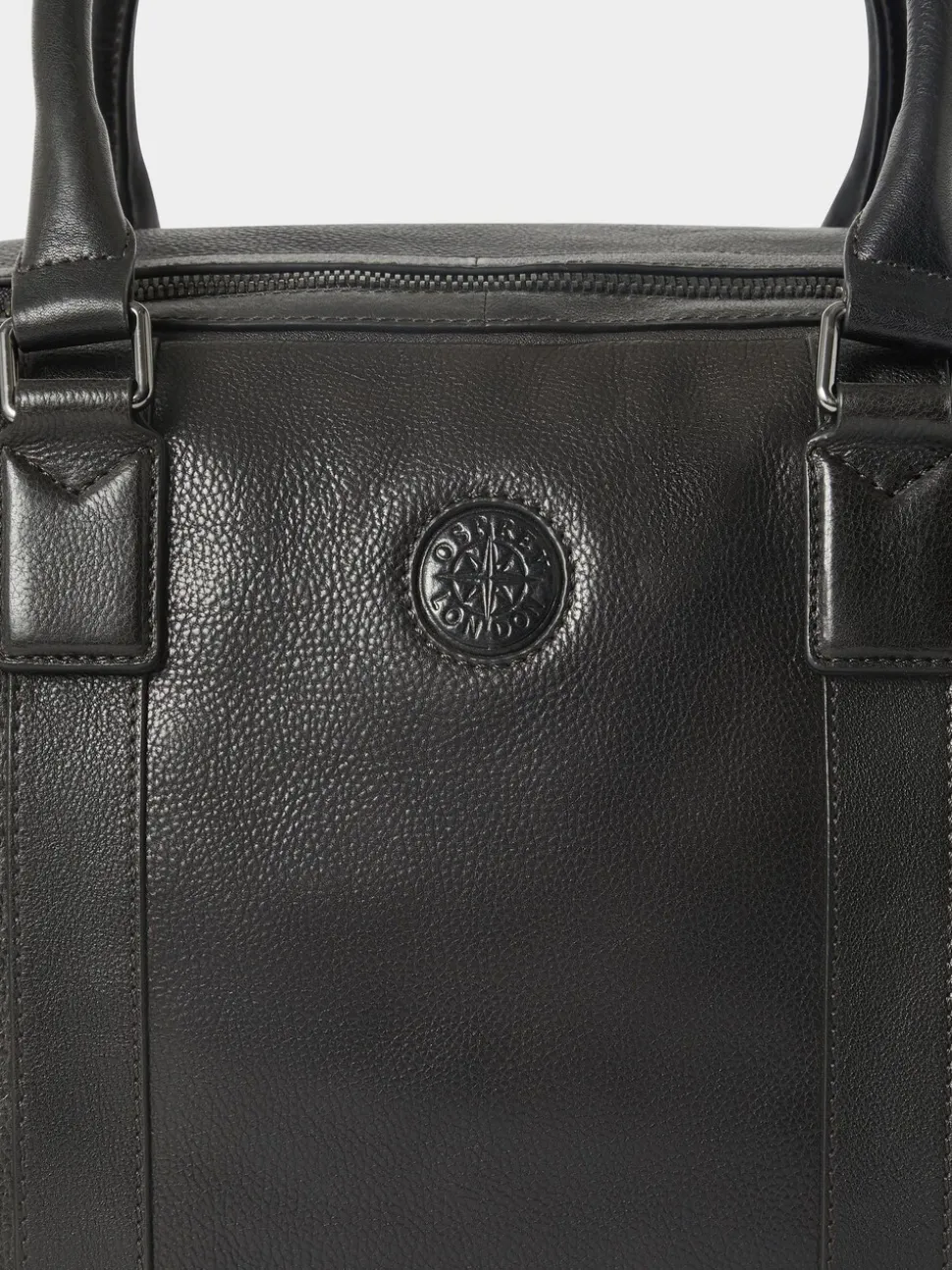 Osprey London Black The Compass Leather Weekender Bag