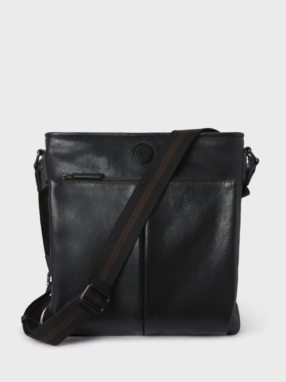Osprey London Black The Compass Leather Cross-Body Bag
