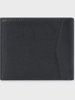 Osprey London Black The Compass Leather Coin Wallet