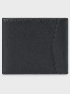 Osprey London Black The Compass Leather Coin Wallet