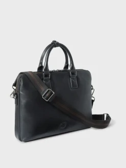 Osprey London Black The Compass Leather Laptop Bag