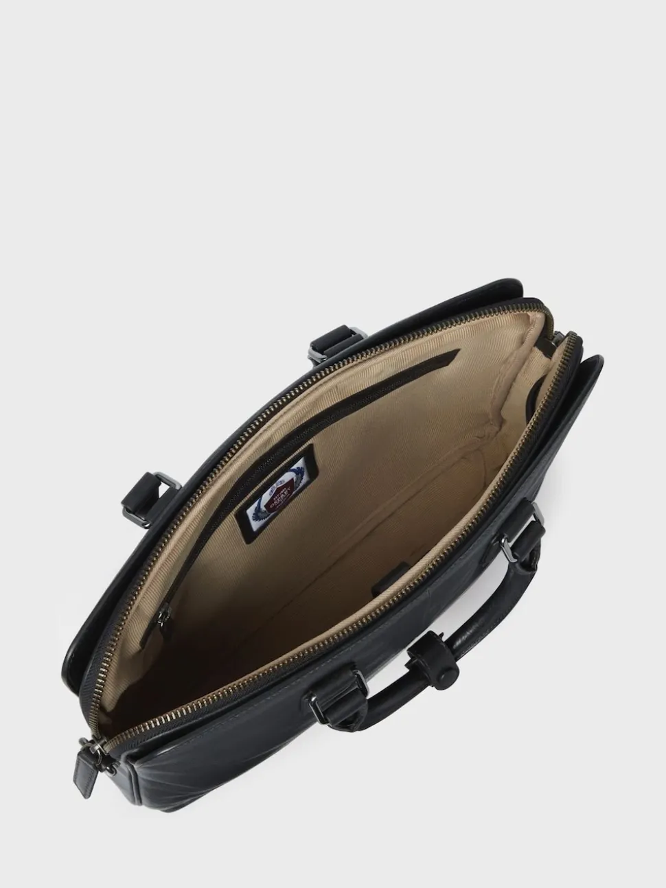 Osprey London Black The Compass Leather Laptop Bag