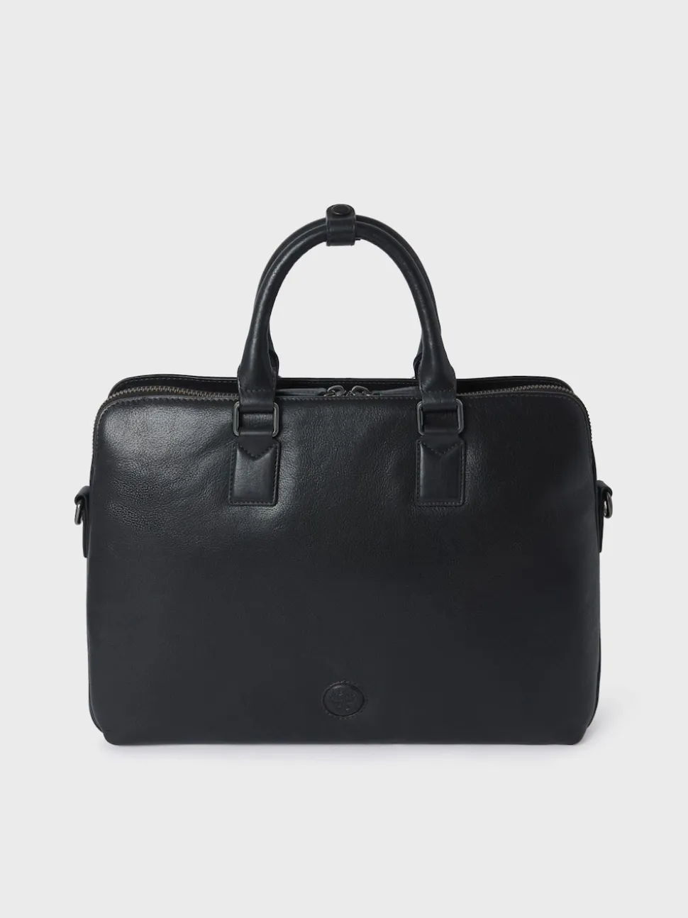 Osprey London Black The Compass Leather Laptop Bag