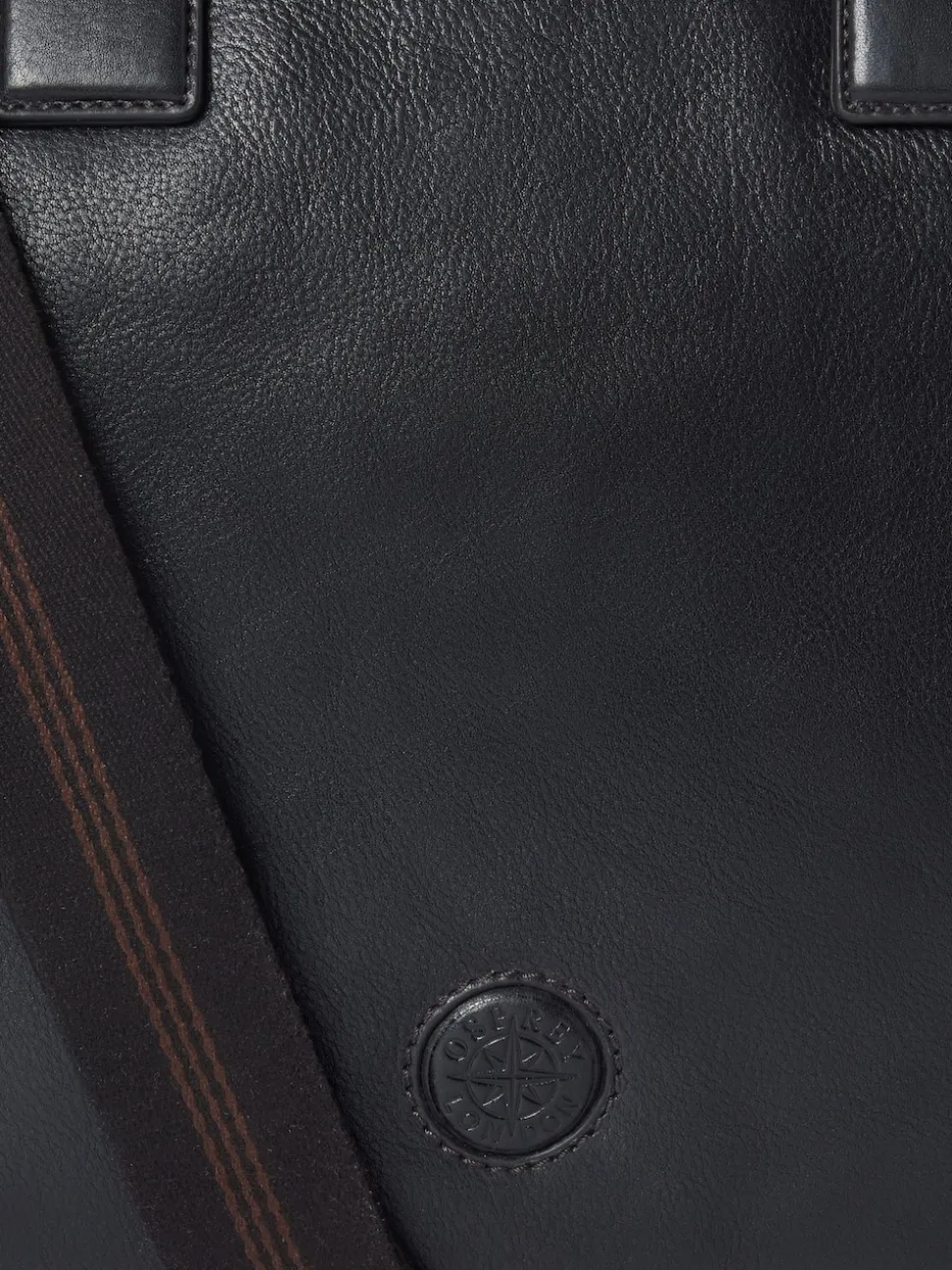 Osprey London Black The Compass Leather Laptop Bag