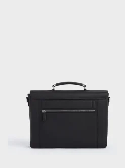 Osprey London Black The Forest Leather Briefcase