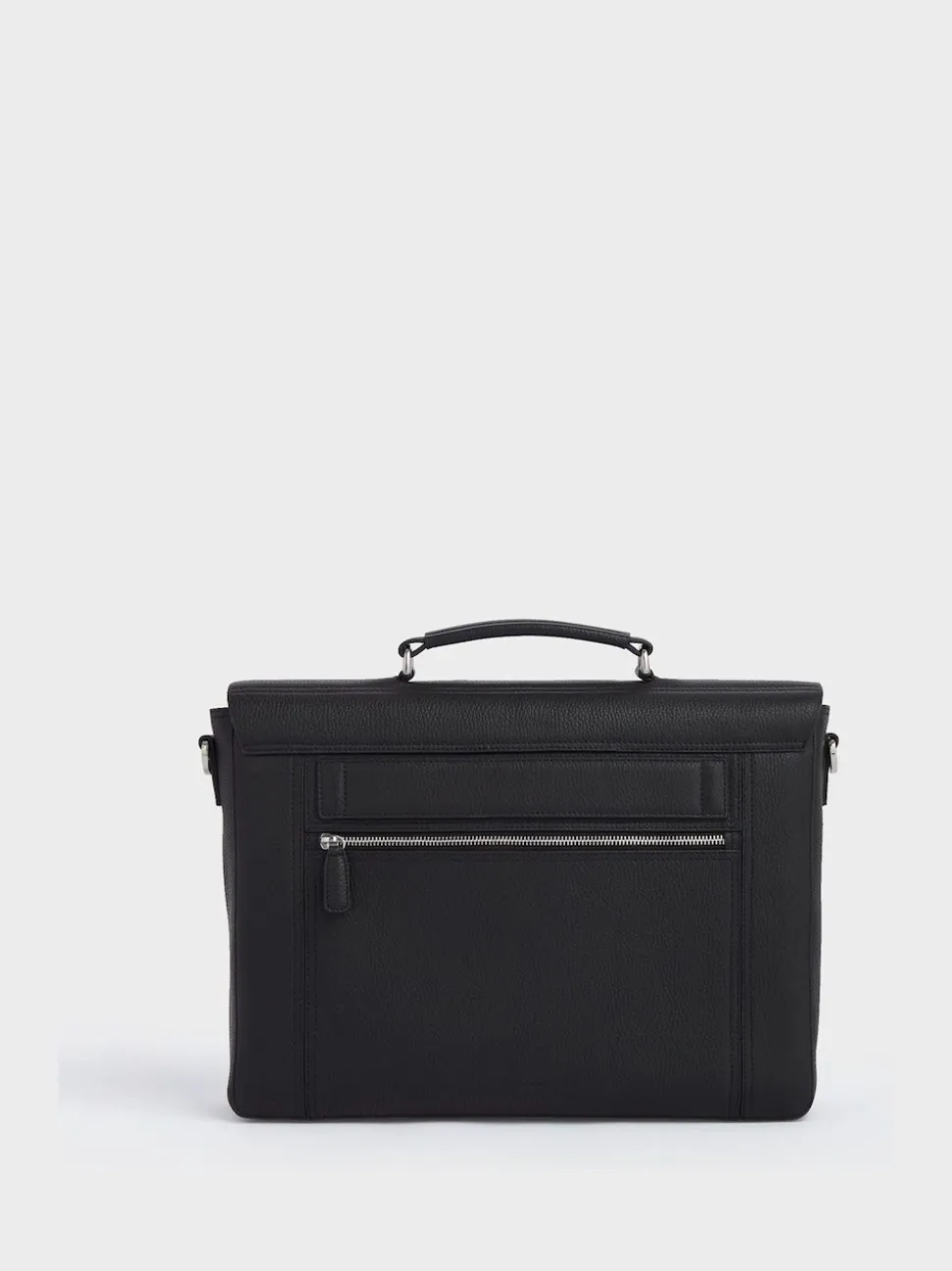 Osprey London Black The Forest Leather Briefcase