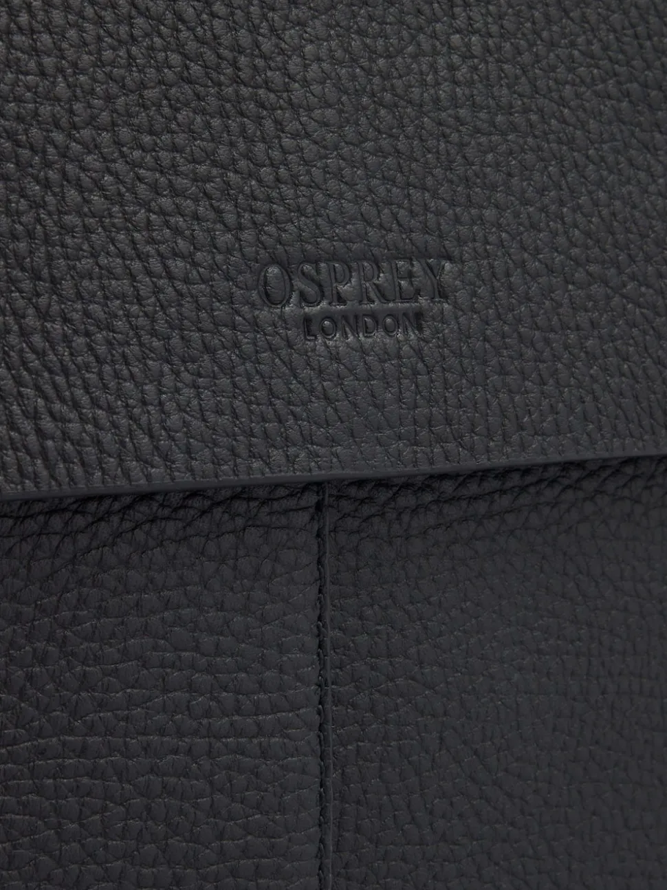 Osprey London Black The Forest Leather Briefcase