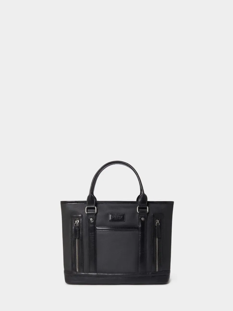Osprey London Black The Frontline Small Waxed Canvas & Leather Workbag